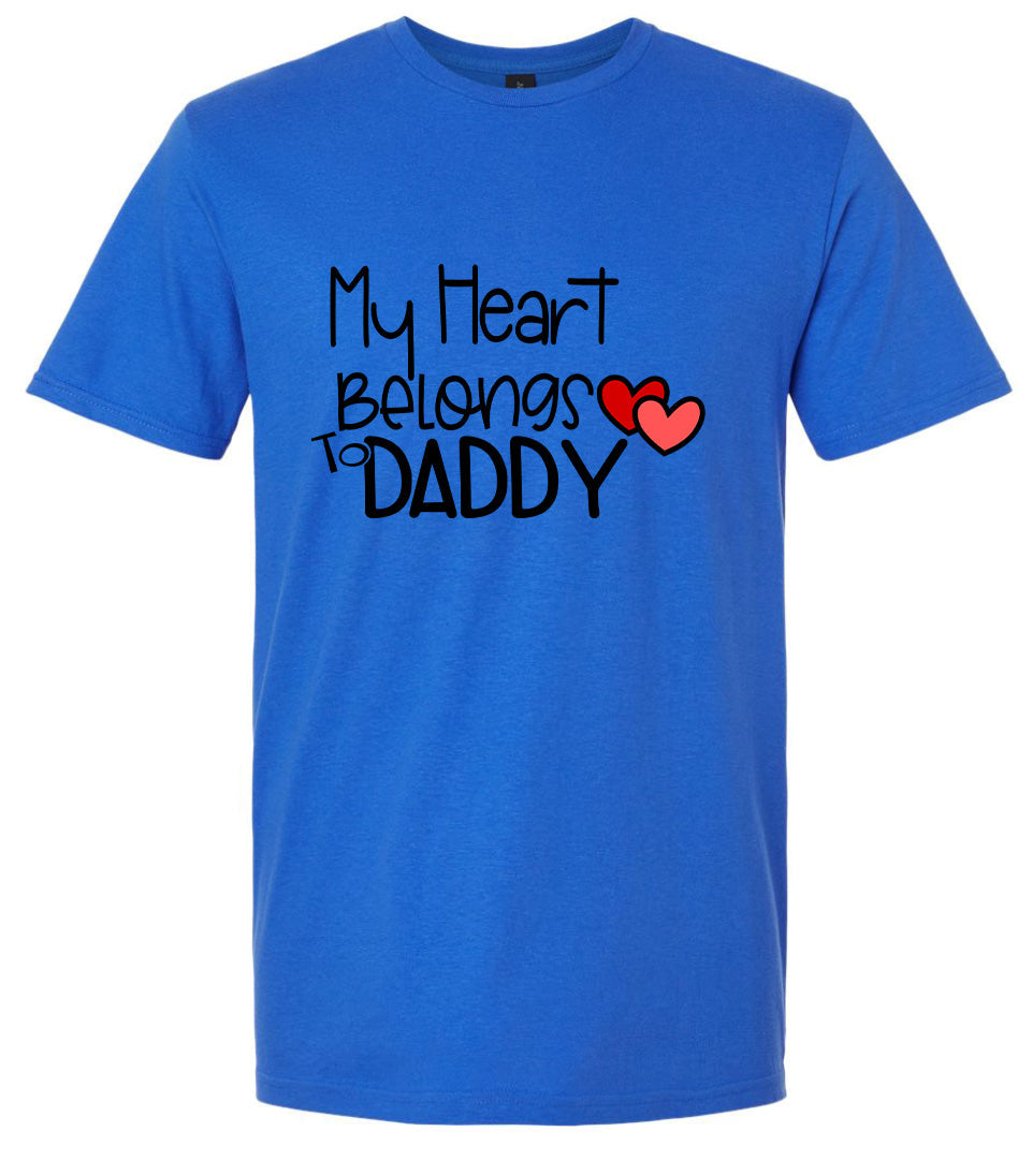 My Heart Belongs to Daddy Adult Gildan Soft Shirt