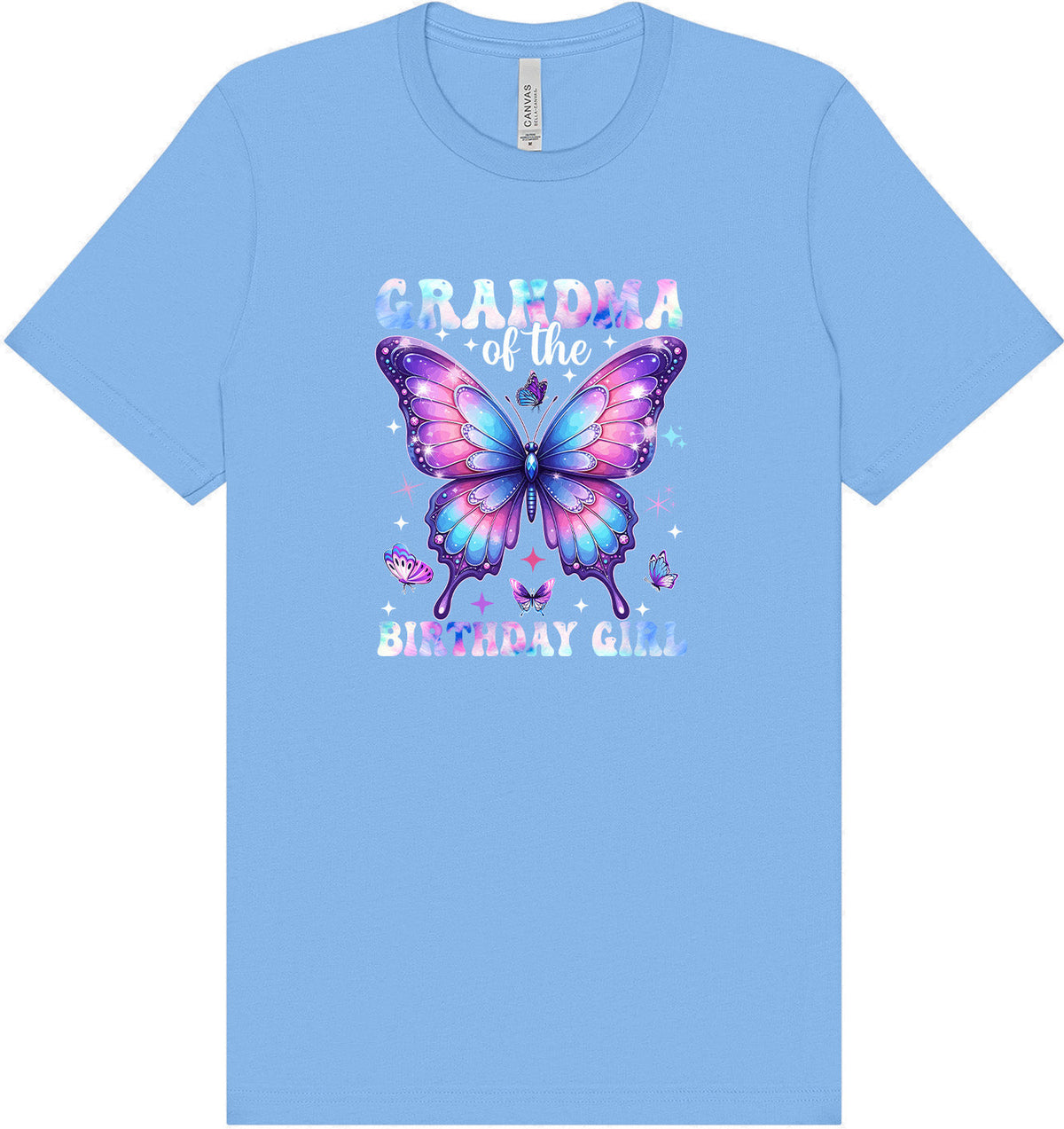 Grandma of the Birthday Girl Adult Bella Canvas Shirt