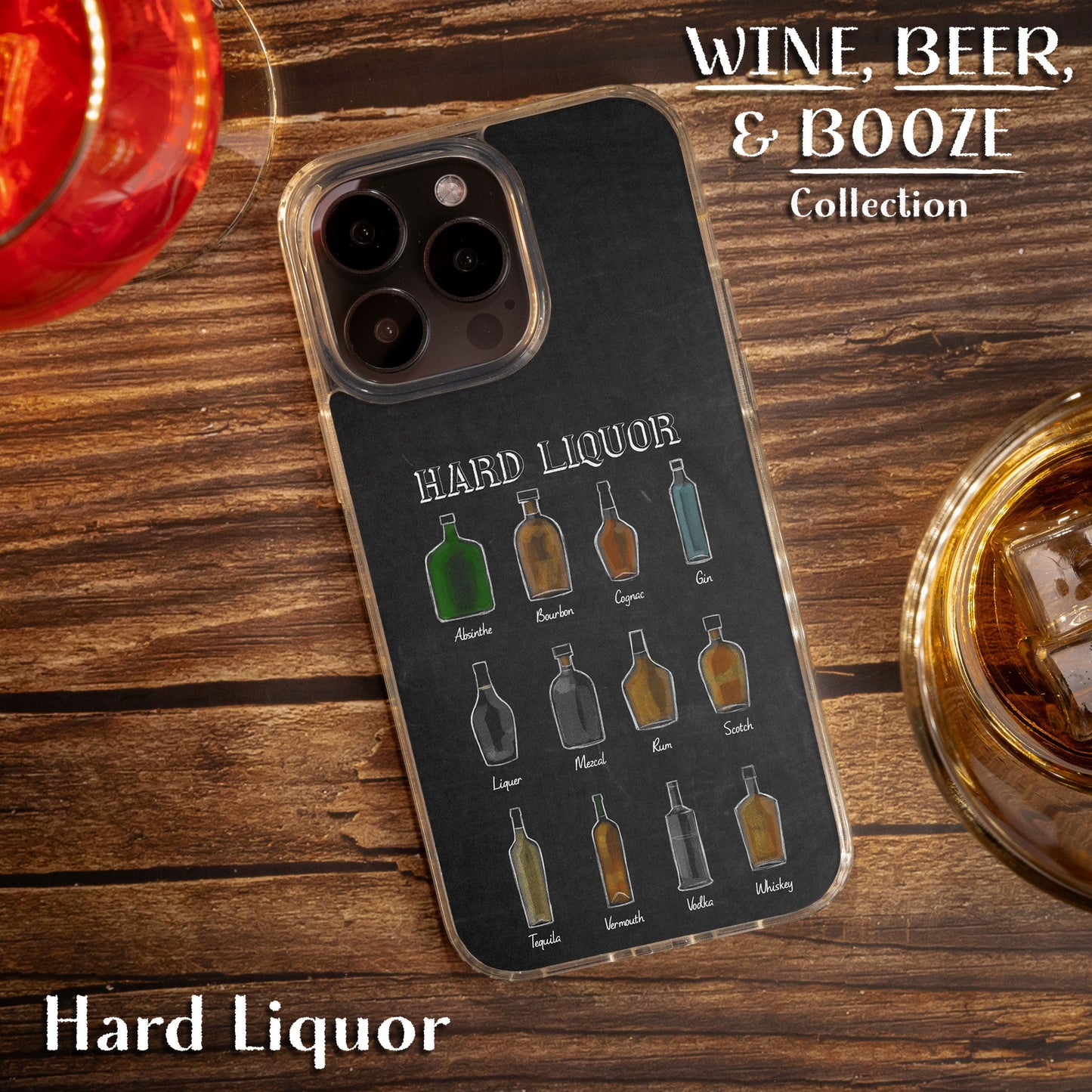 Wine, Beer, & Booze HD Apple iPhone 13 Series Mag-Safe Phone Case