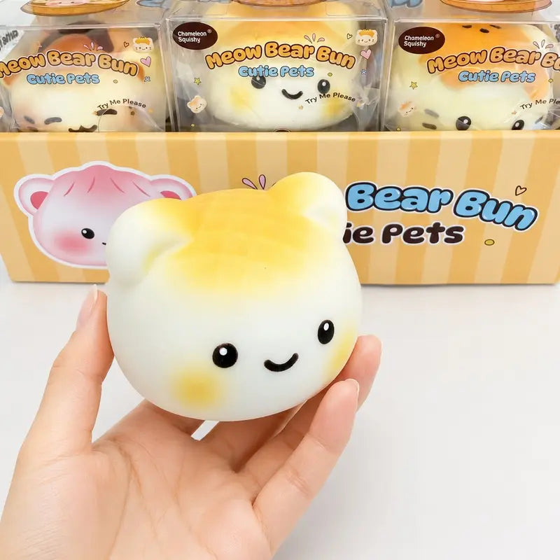 Meow Bear Bun Cutie Pets Slow Rising Squishy