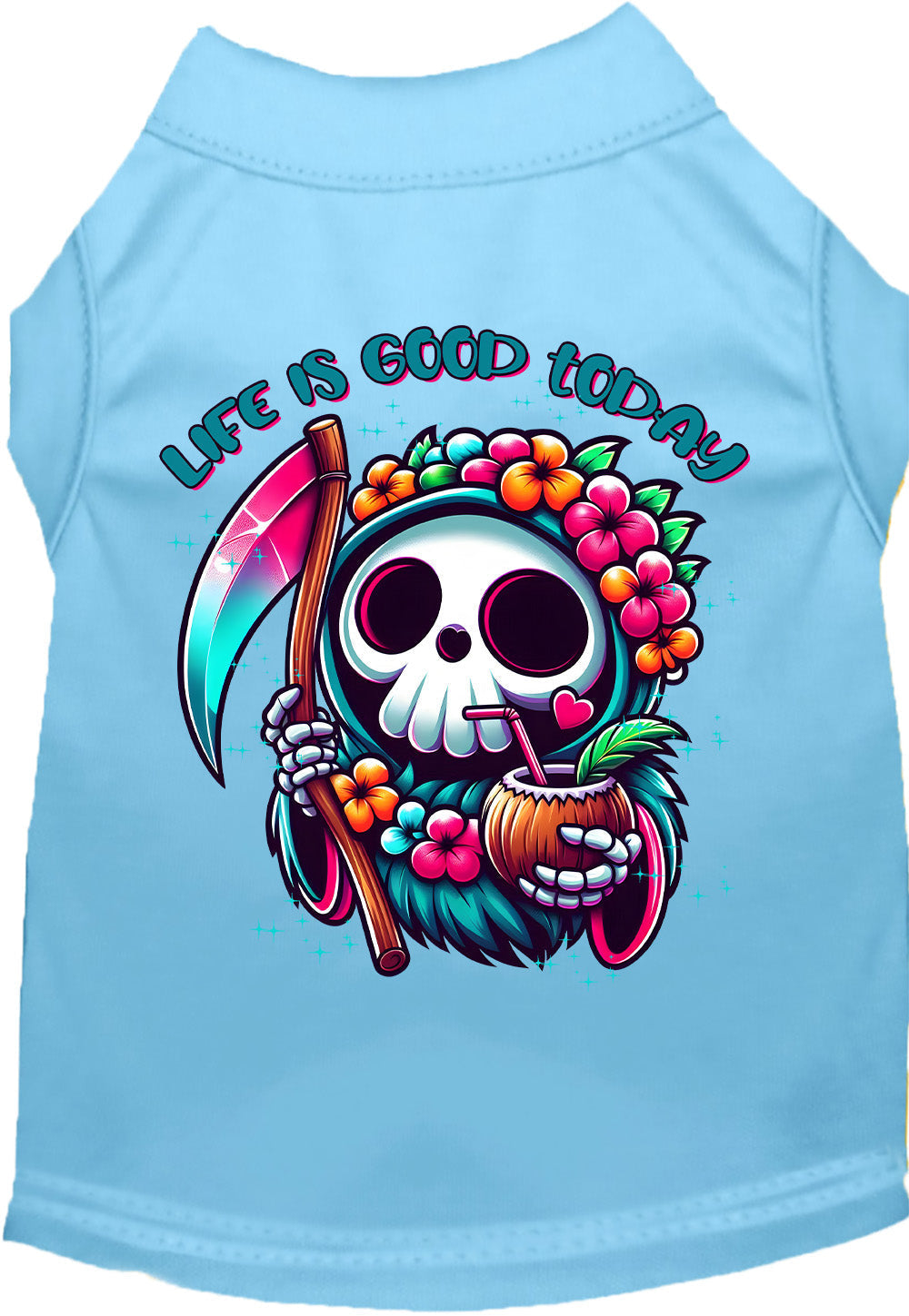 Tropical Grim Reaper Pet Shirt