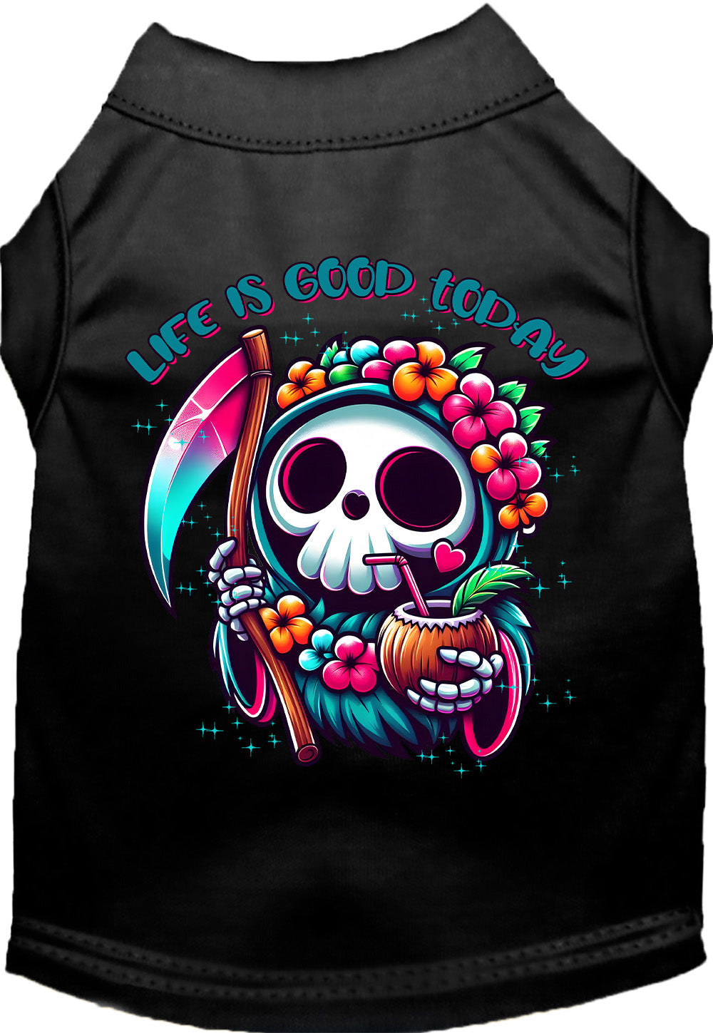 Tropical Grim Reaper Pet Shirt