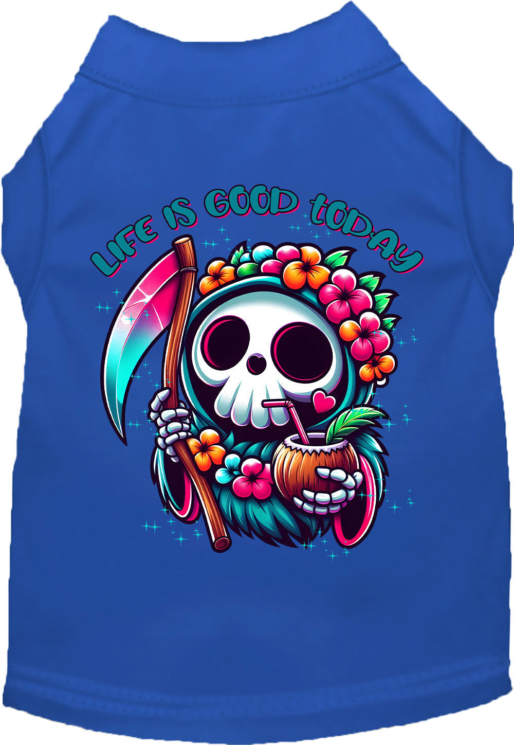 Tropical Grim Reaper Pet Shirt