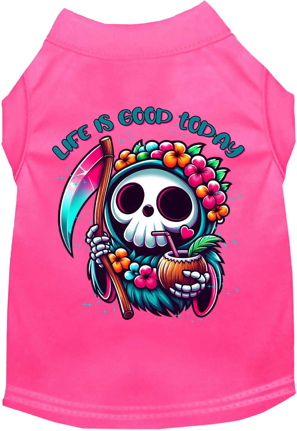 Tropical Grim Reaper Pet Shirt