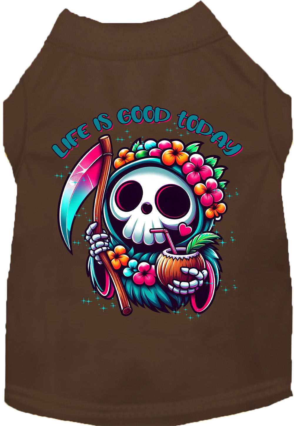 Tropical Grim Reaper Pet Shirt