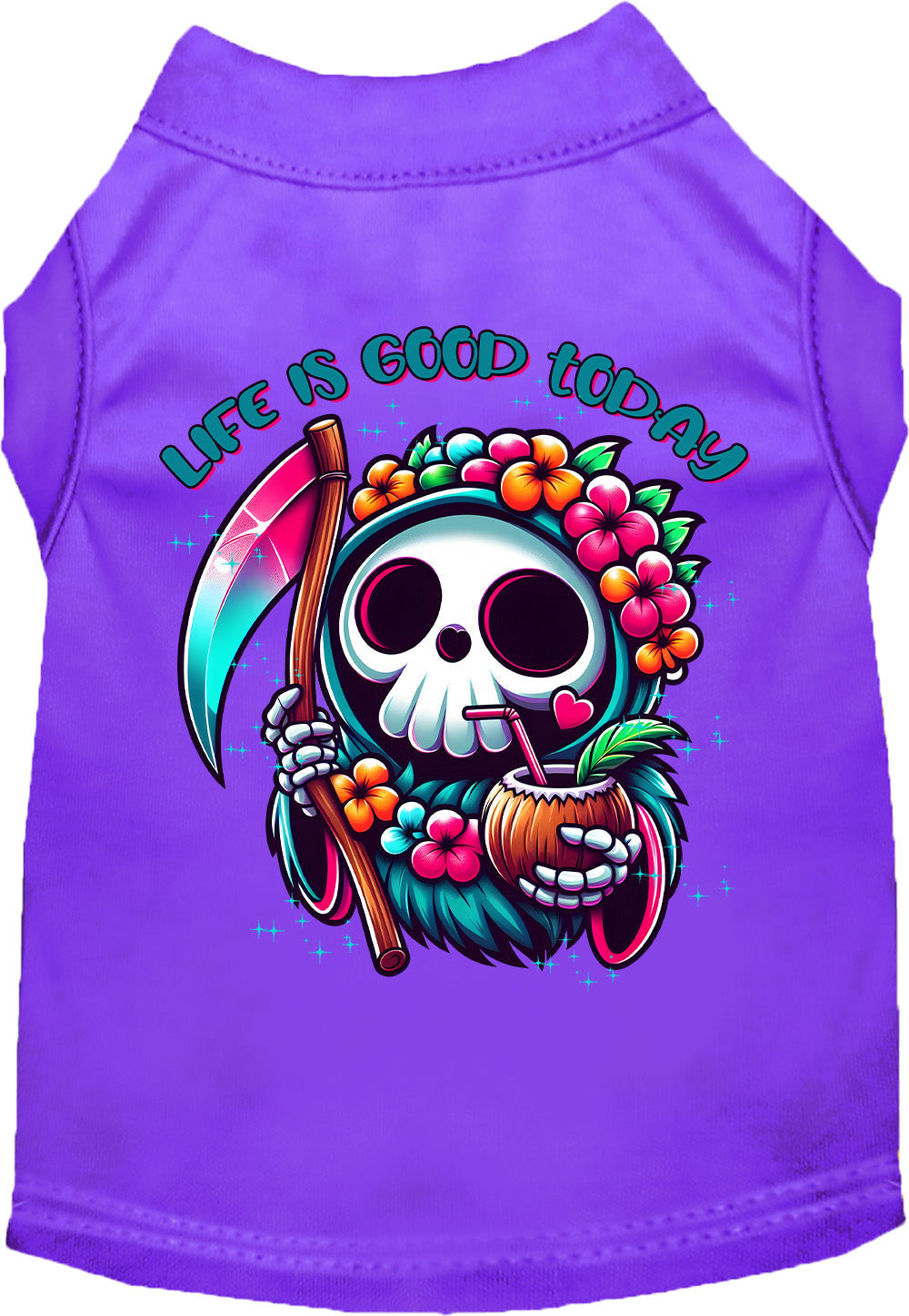 Tropical Grim Reaper Pet Shirt