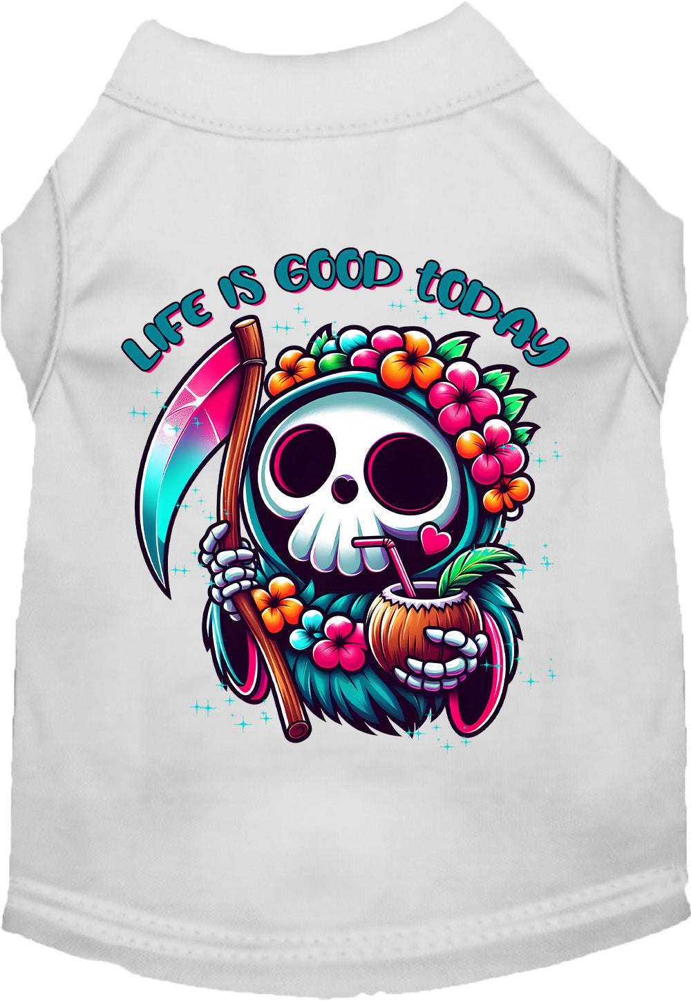Tropical Grim Reaper Pet Shirt