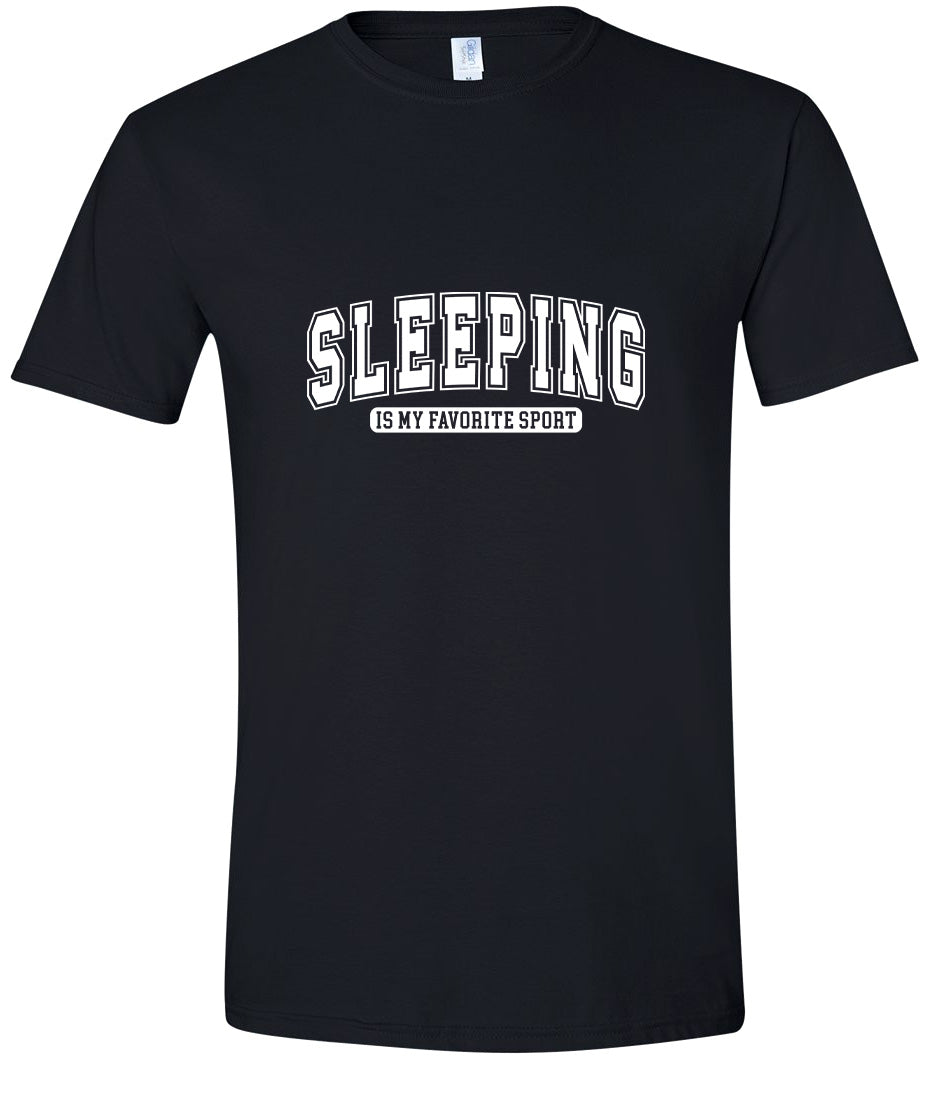 Sleeping is My Favorite Sport Adult Gildan Soft Shirt