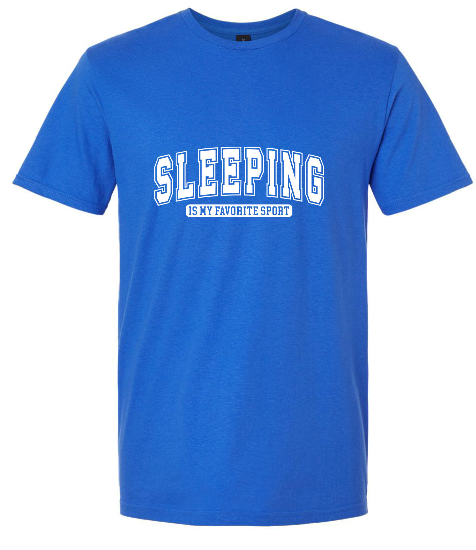 Sleeping is My Favorite Sport Adult Gildan Soft Shirt