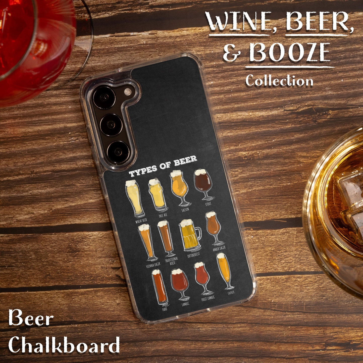 Wine, Beer, & Booze HD Samsung Galaxy S22 Phone Case