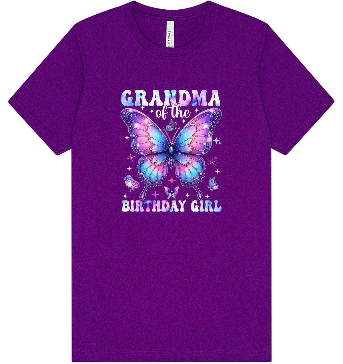 Grandma of the Birthday Girl Adult Bella Canvas Shirt