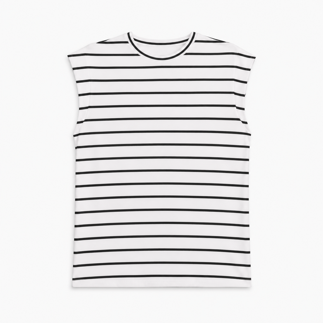 A New Day Women's Extended Short Sleeve T-Shirt Striped
