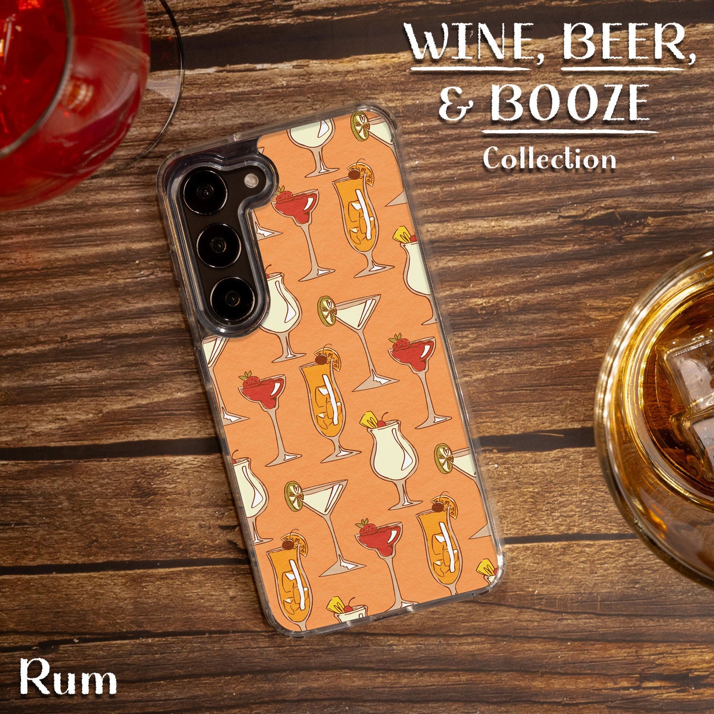 Wine, Beer, & Booze HD Samsung Galaxy S21 Phone Case