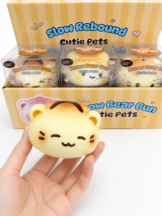 Meow Bear Bun Cutie Pets Slow Rising Squishy