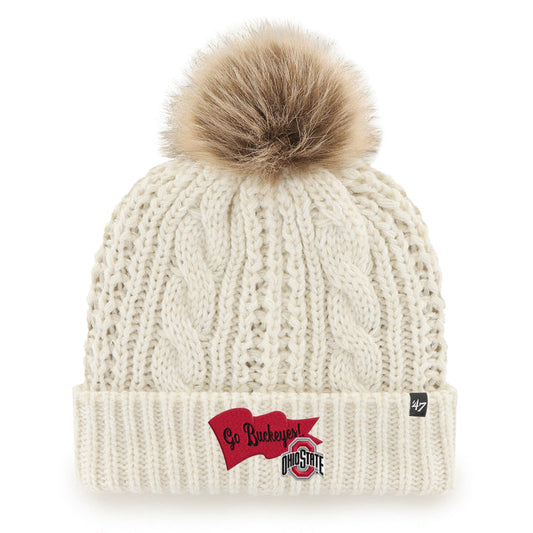 OHIO STATE BUCKEYES WAVE BANNER '47 MEEKO CUFF KNIT WOMENS