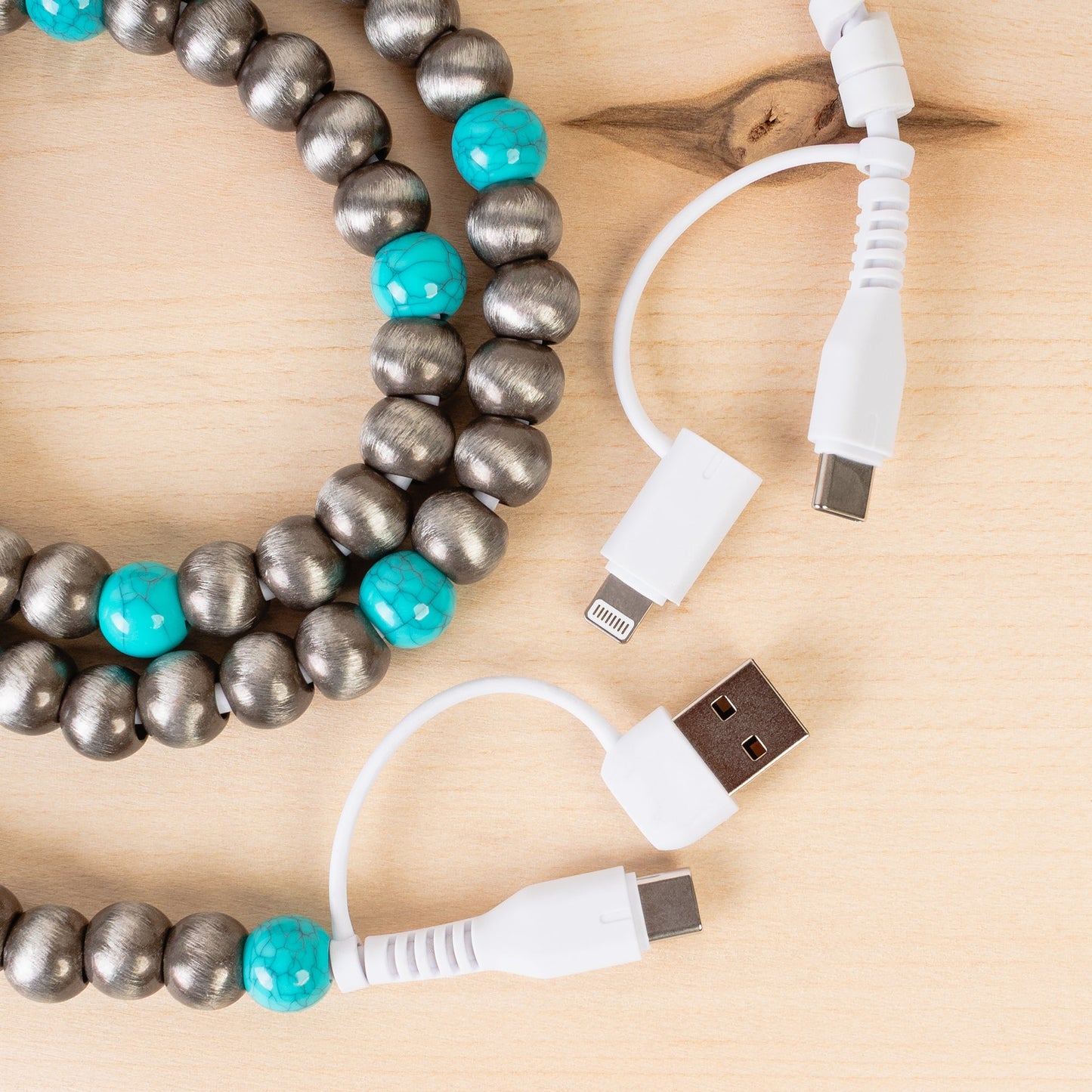 4-in-1 Beaded Charging Cable
