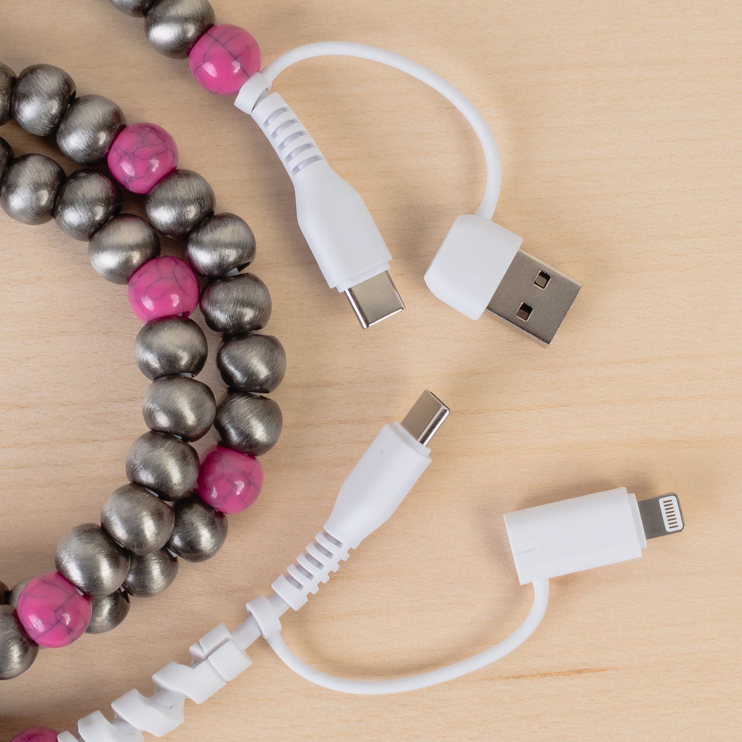 4-in-1 Beaded Charging Cable