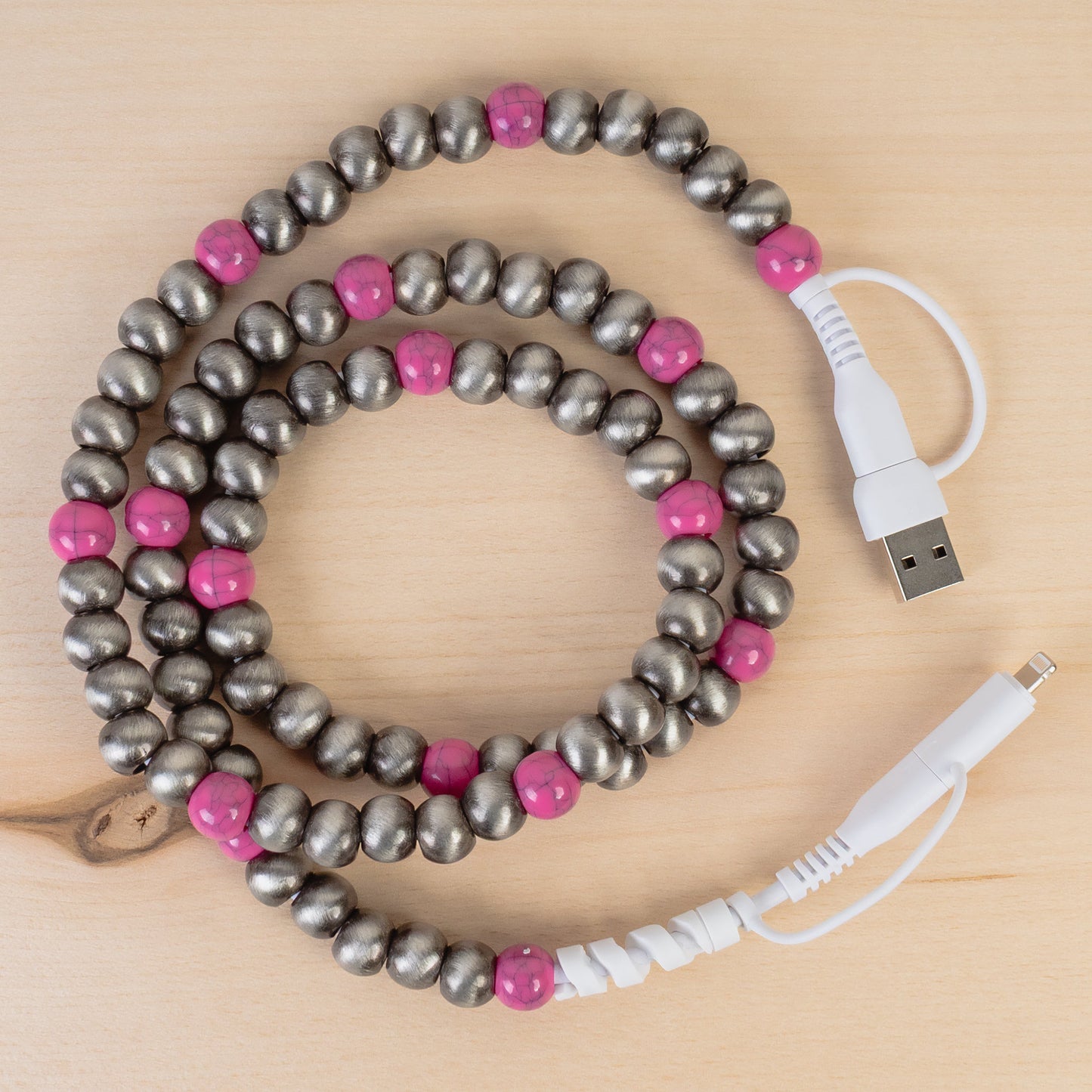 4-in-1 Beaded Charging Cable