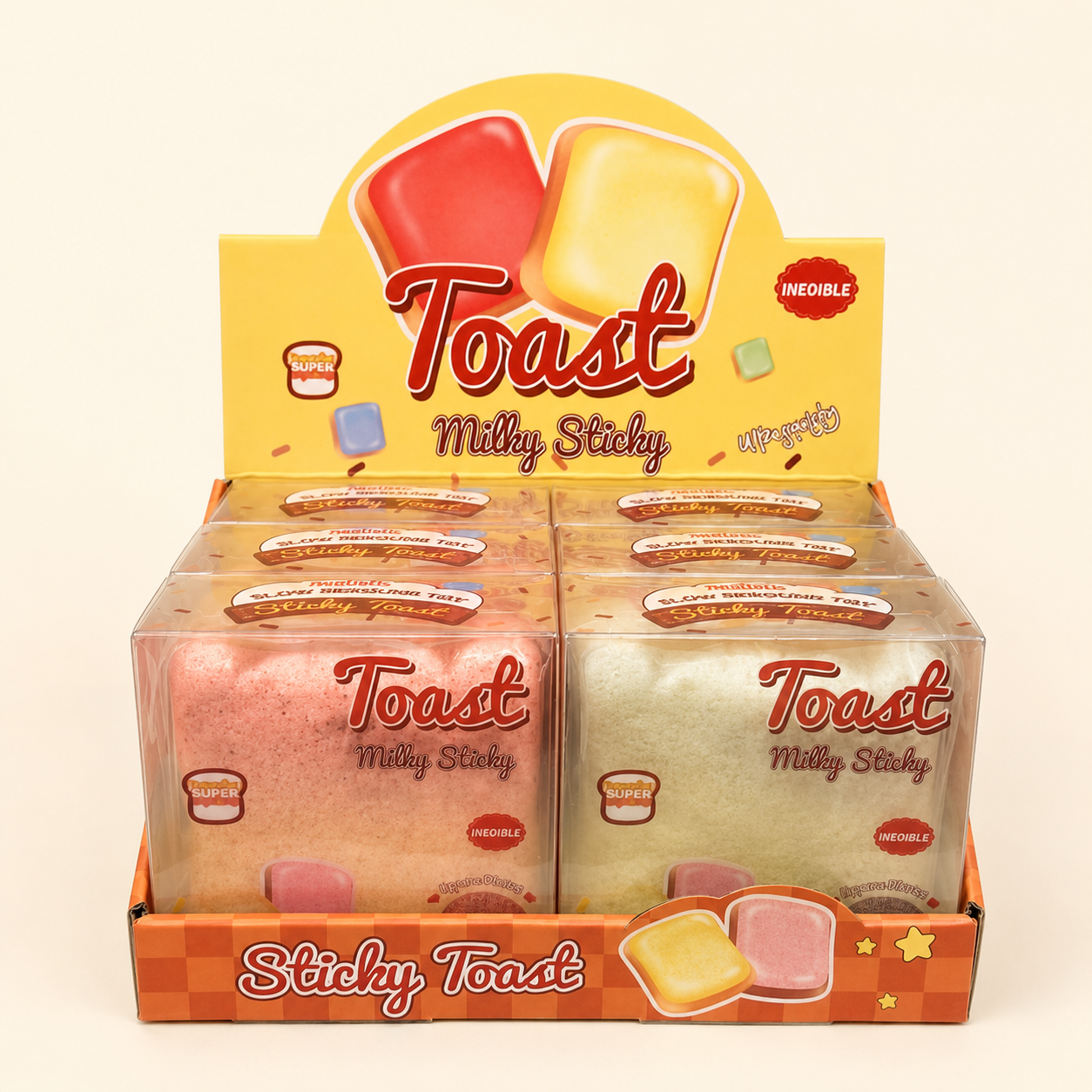 Milky Sticky Toast Squishy