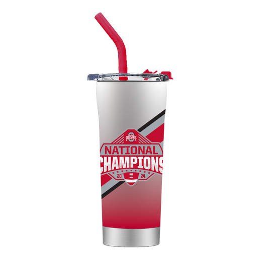 Ohio State Buckeyes 2024 National Champions 24 oz Straw Tumbler