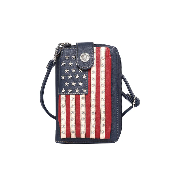 Montana West American Pride Phone Case Crossbody Wallet