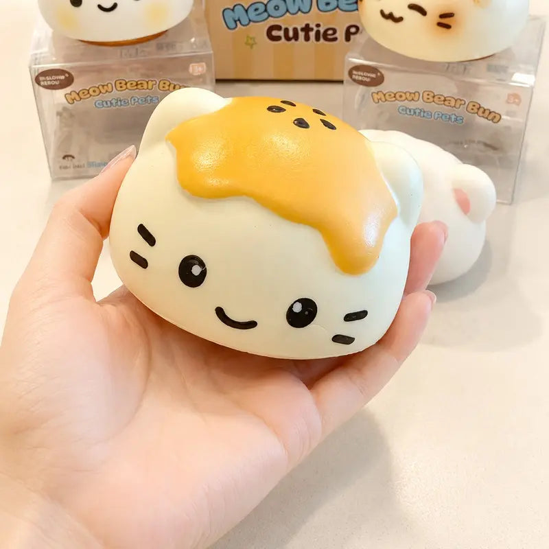 Meow Bear Bun Cutie Pets Slow Rising Squishy
