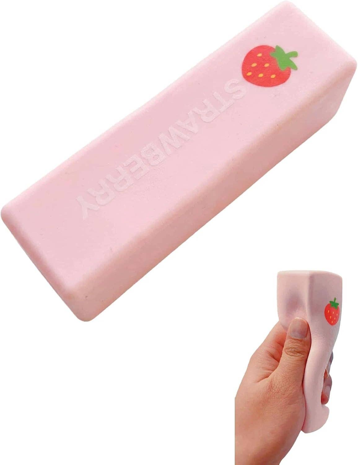 Strawberry Butter Squishy Fidget Toy for Stress Relief