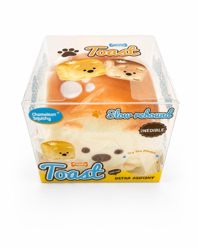 Chameleon Squishy "Puppy Toast" Slow Rebound Toy