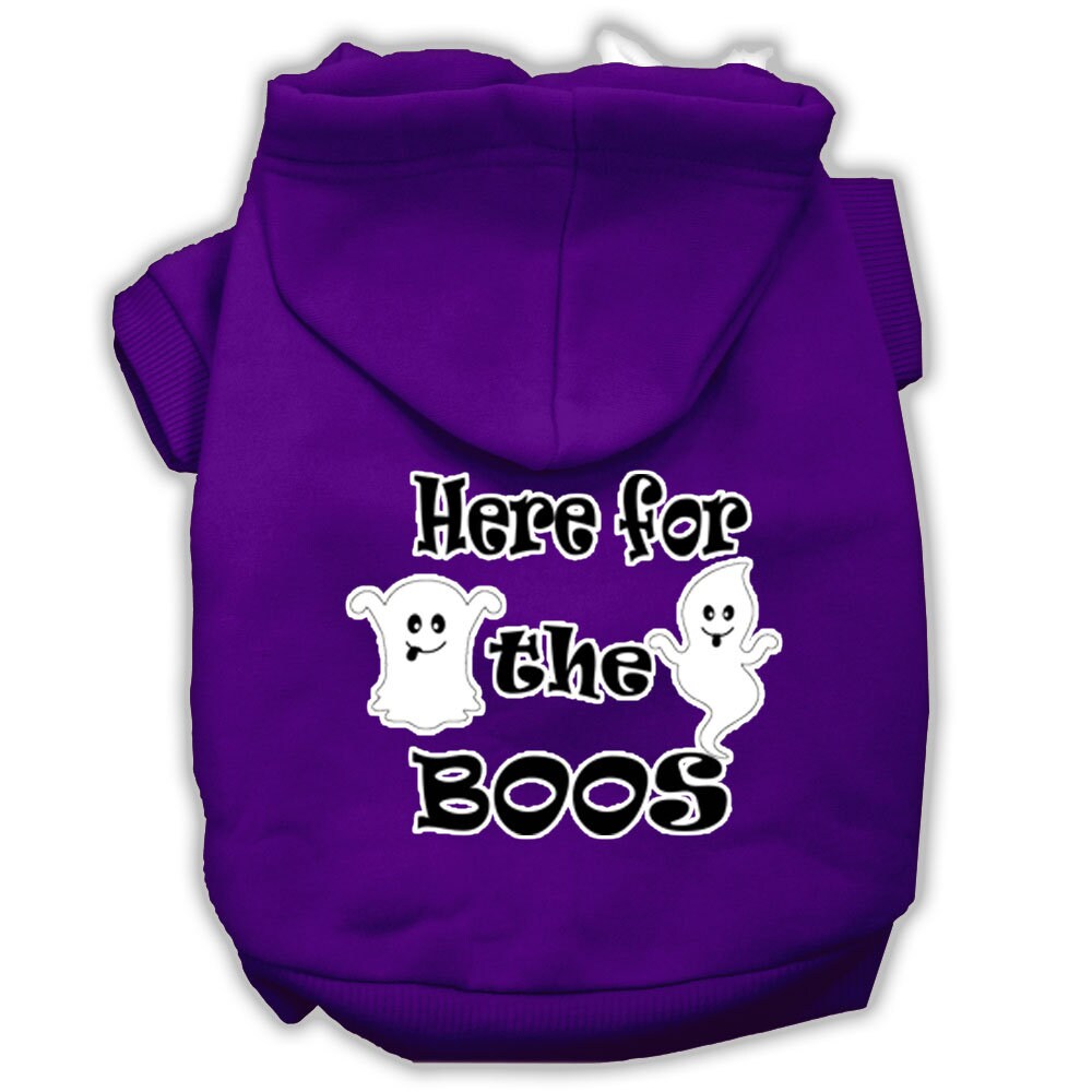 Halloween Pet Hoodie "Here For The Boos"