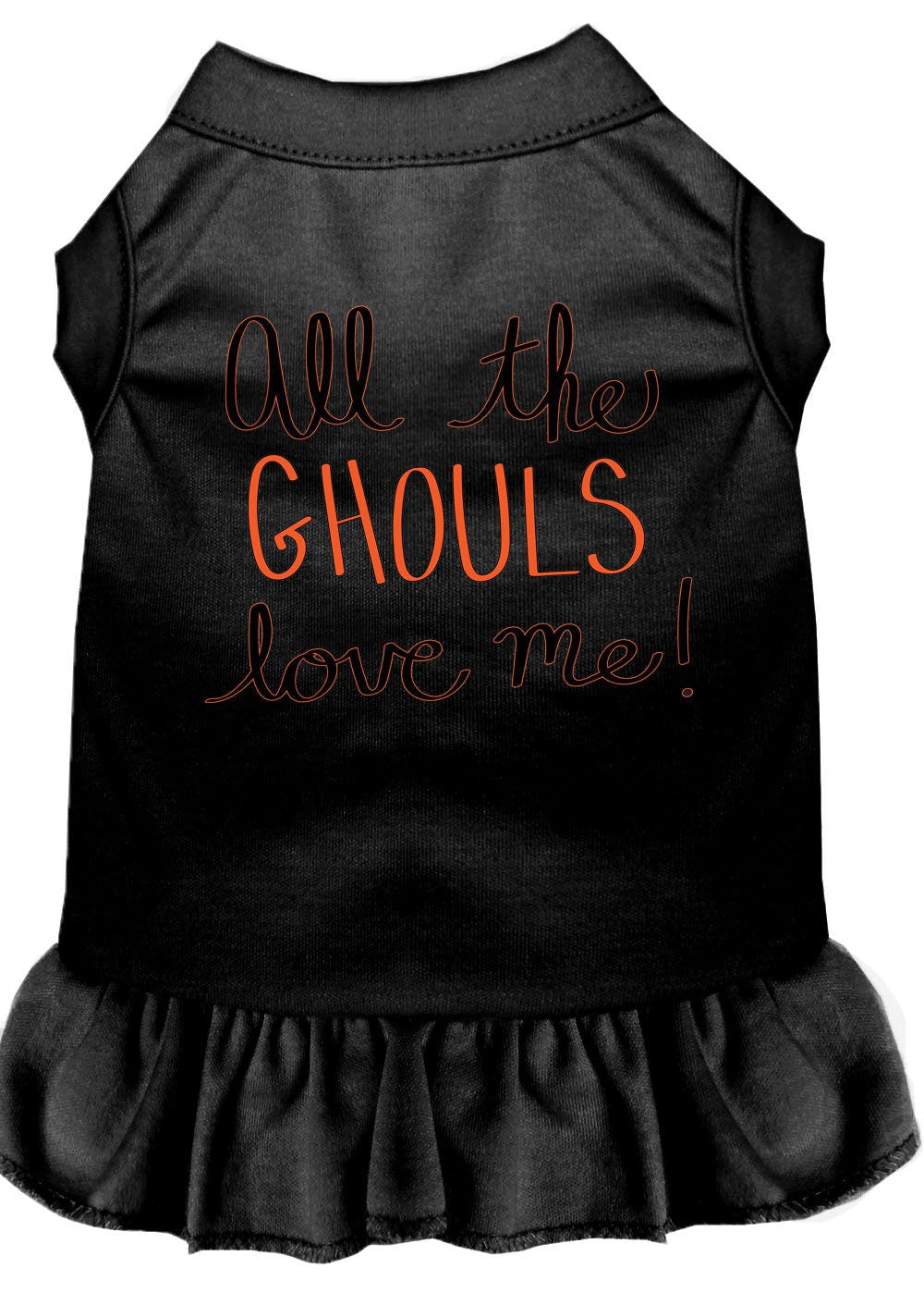 Halloween Pet Dress "All The Ghouls Love Me"
