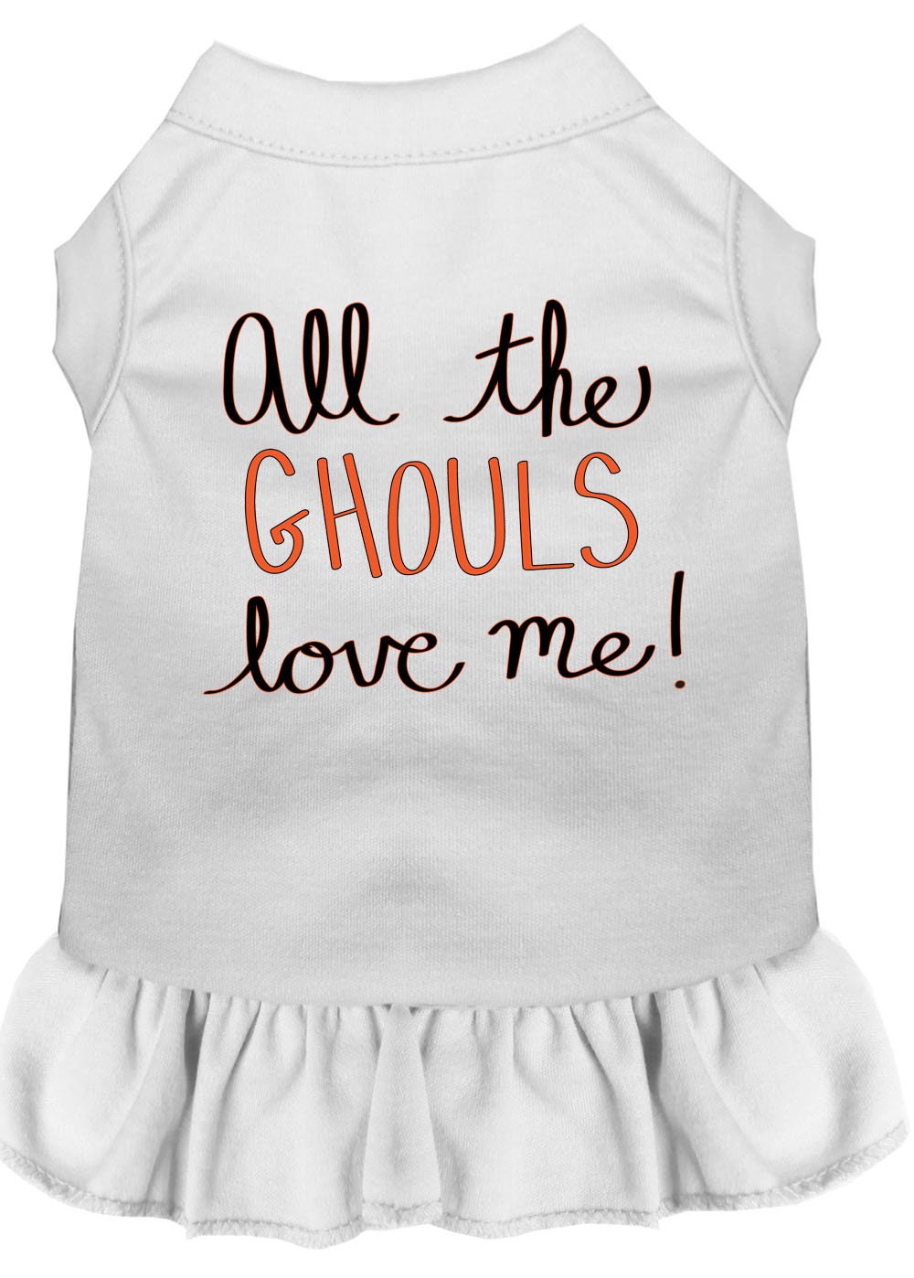 Halloween Pet Dress "All The Ghouls Love Me"