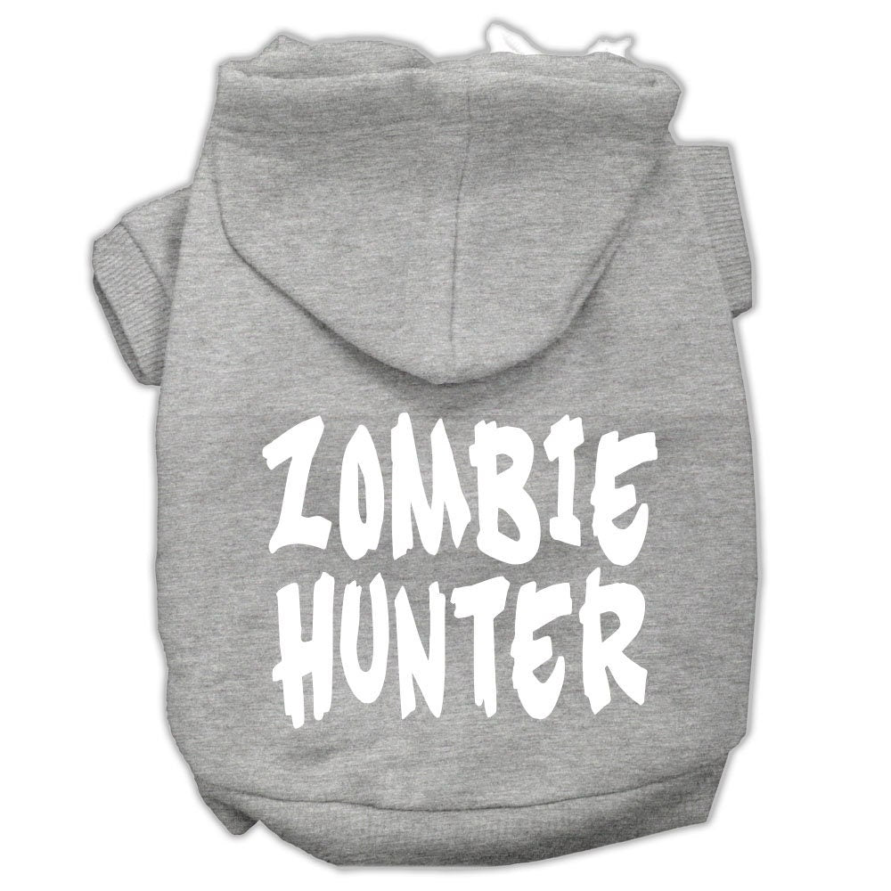 Halloween Pet Hoodie Screen Printed, "Zombie Hunter"