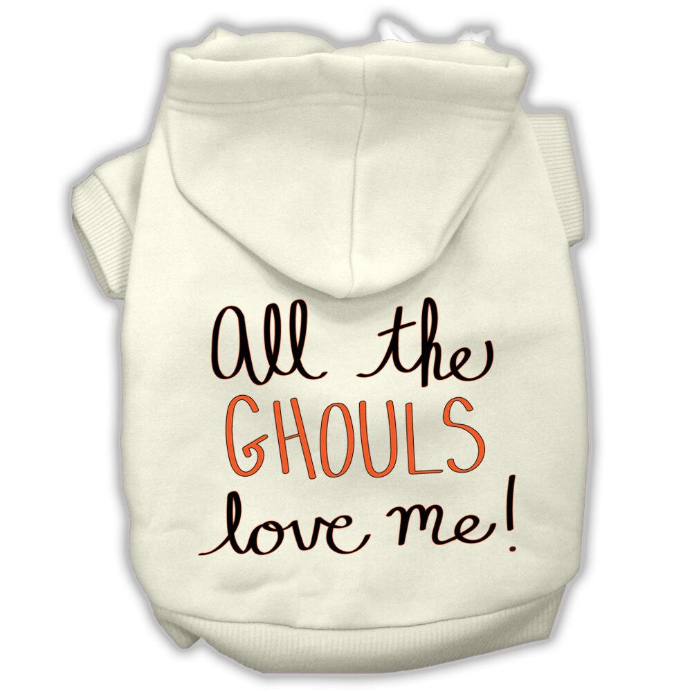 Halloween Pet Hoodie "All The Ghouls Love Me"