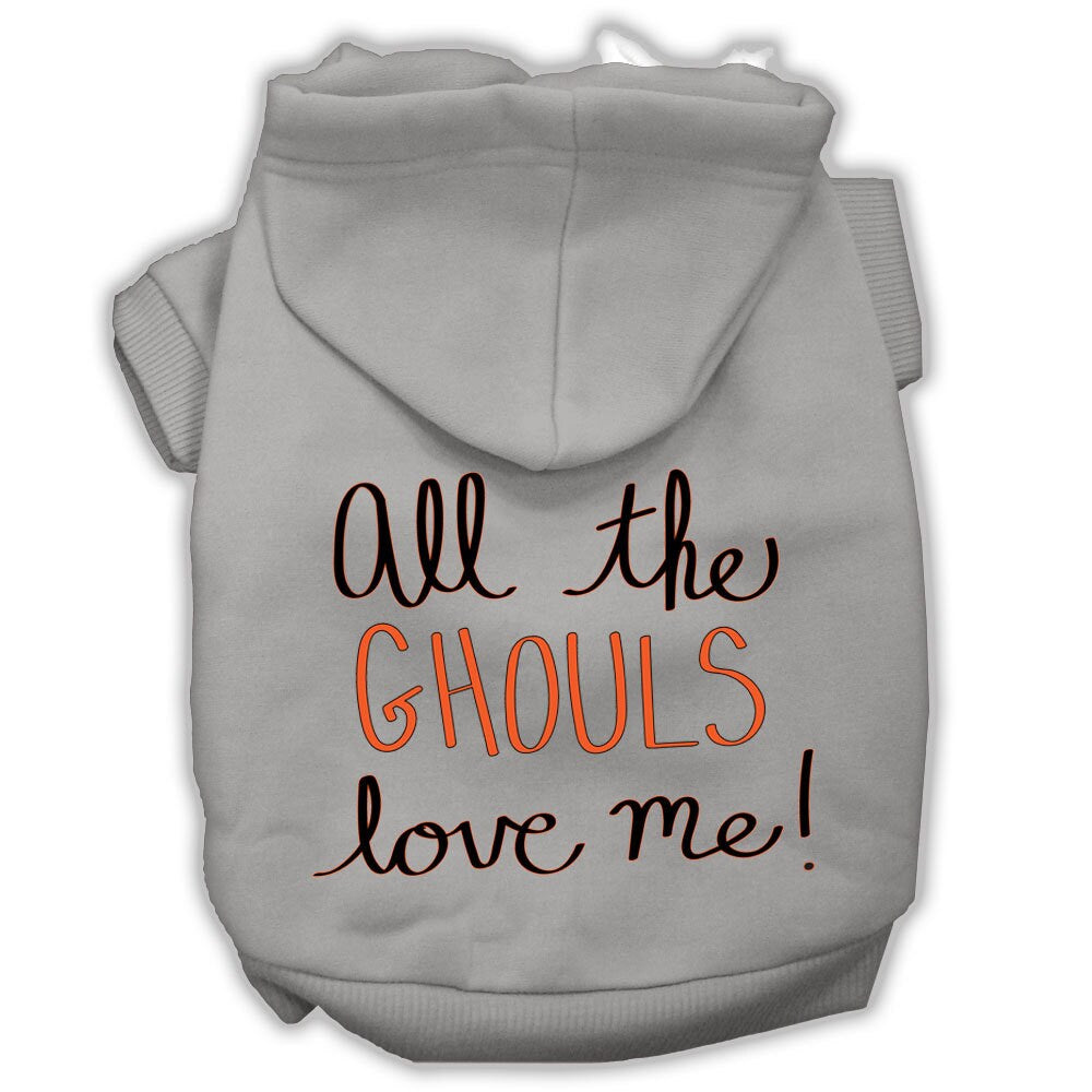 Halloween Pet Hoodie "All The Ghouls Love Me"