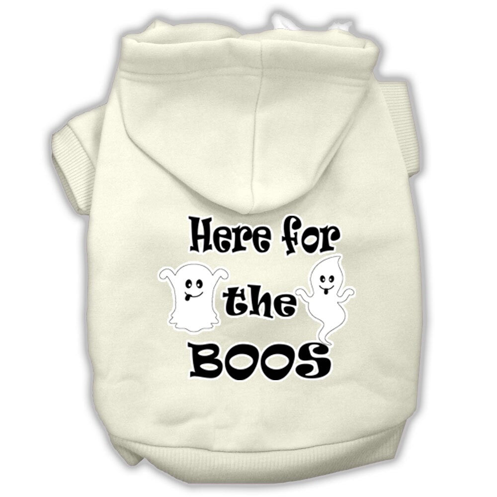 Halloween Pet Hoodie "Here For The Boos"