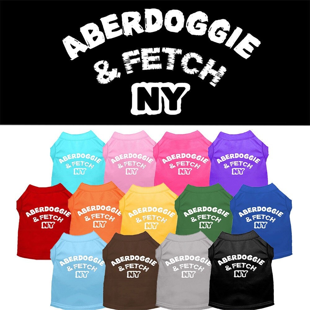 Pet Shirt "Aberdoggie and Fetch NY"
