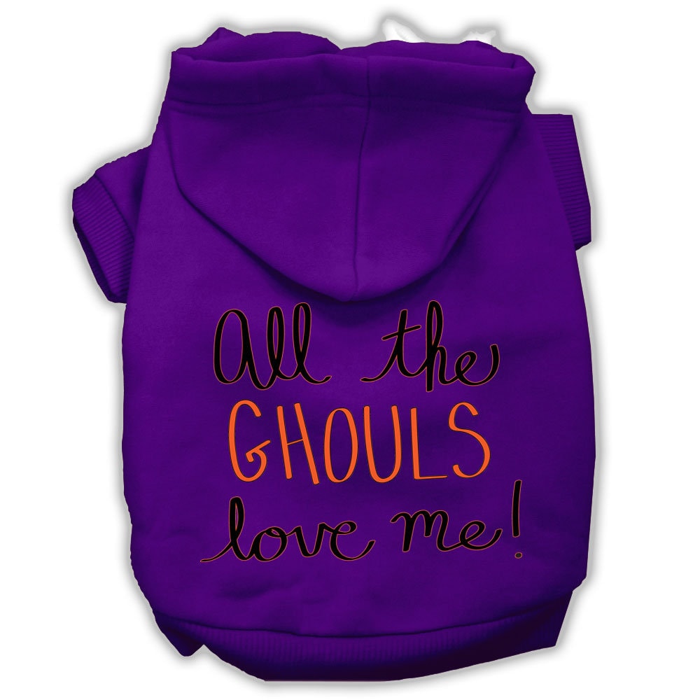 Halloween Pet Hoodie "All The Ghouls Love Me"