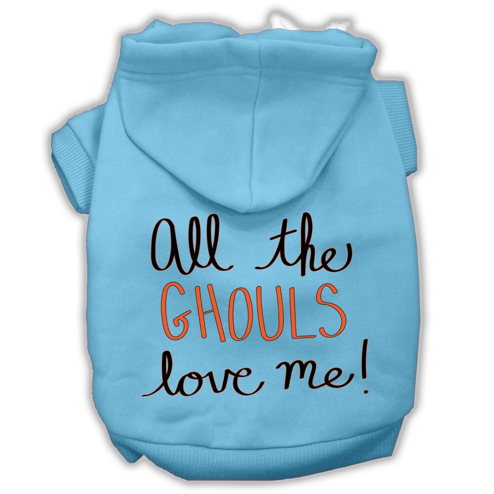 Halloween Pet Hoodie "All The Ghouls Love Me"
