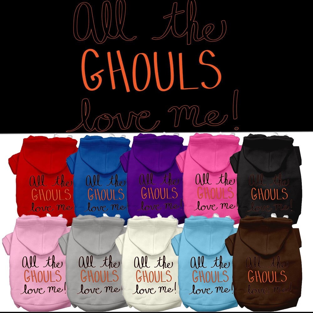 Halloween Pet Hoodie "All The Ghouls Love Me"