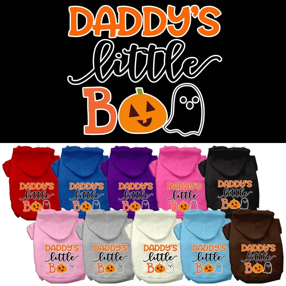 Halloween Pet Hoodie "Daddy's Little Boo"