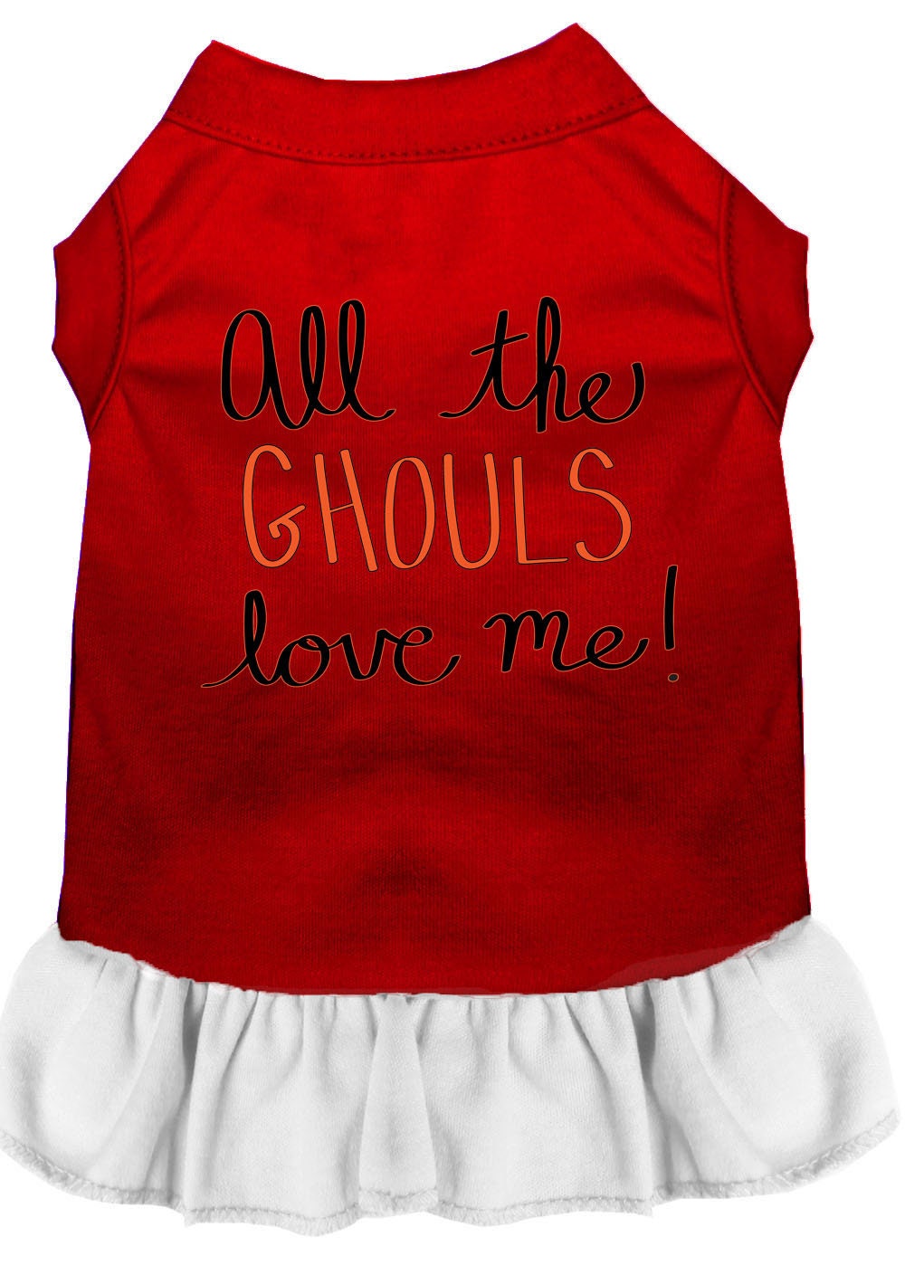 Halloween Pet Dress "All The Ghouls Love Me"