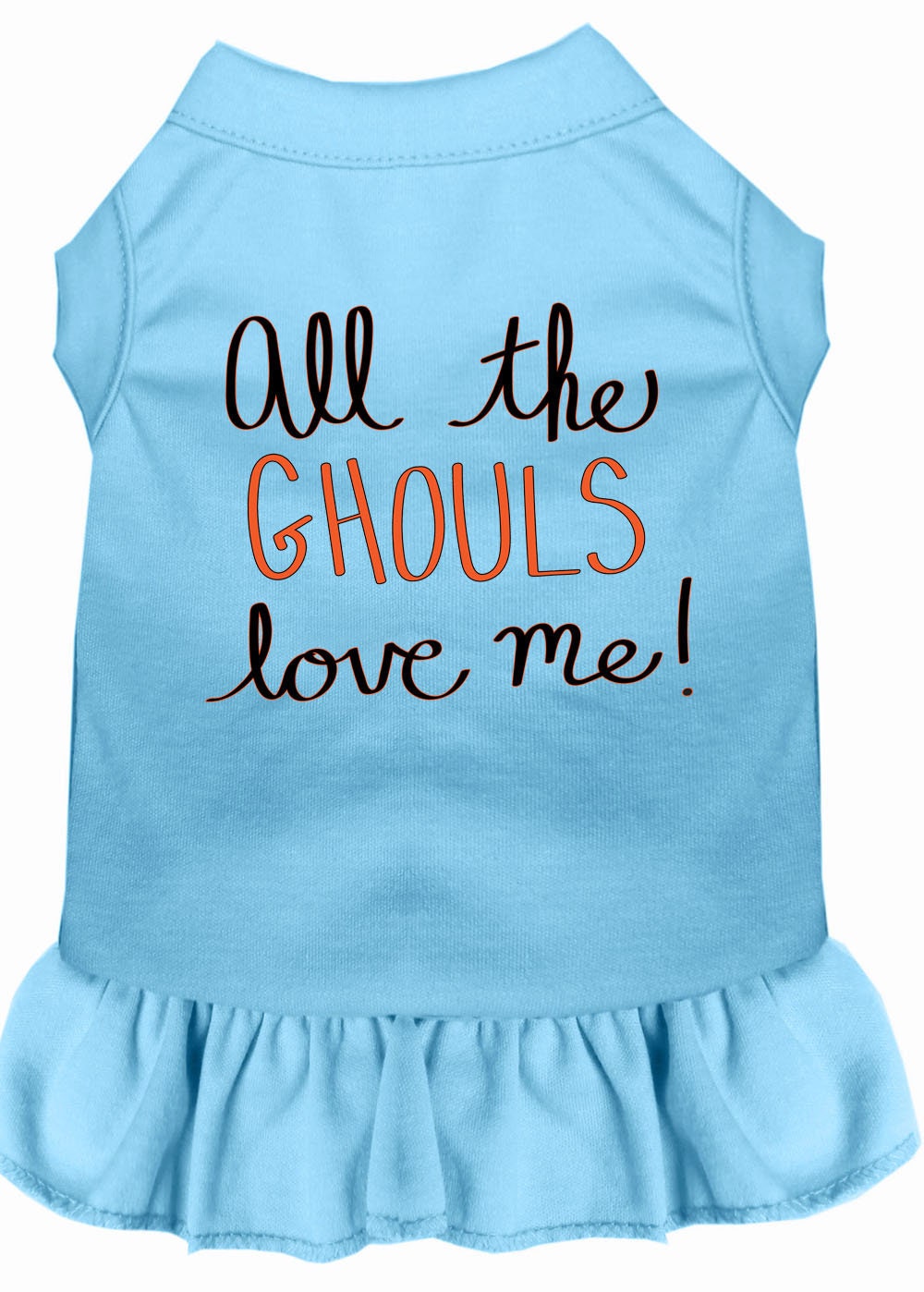 Halloween Pet Dress "All The Ghouls Love Me"