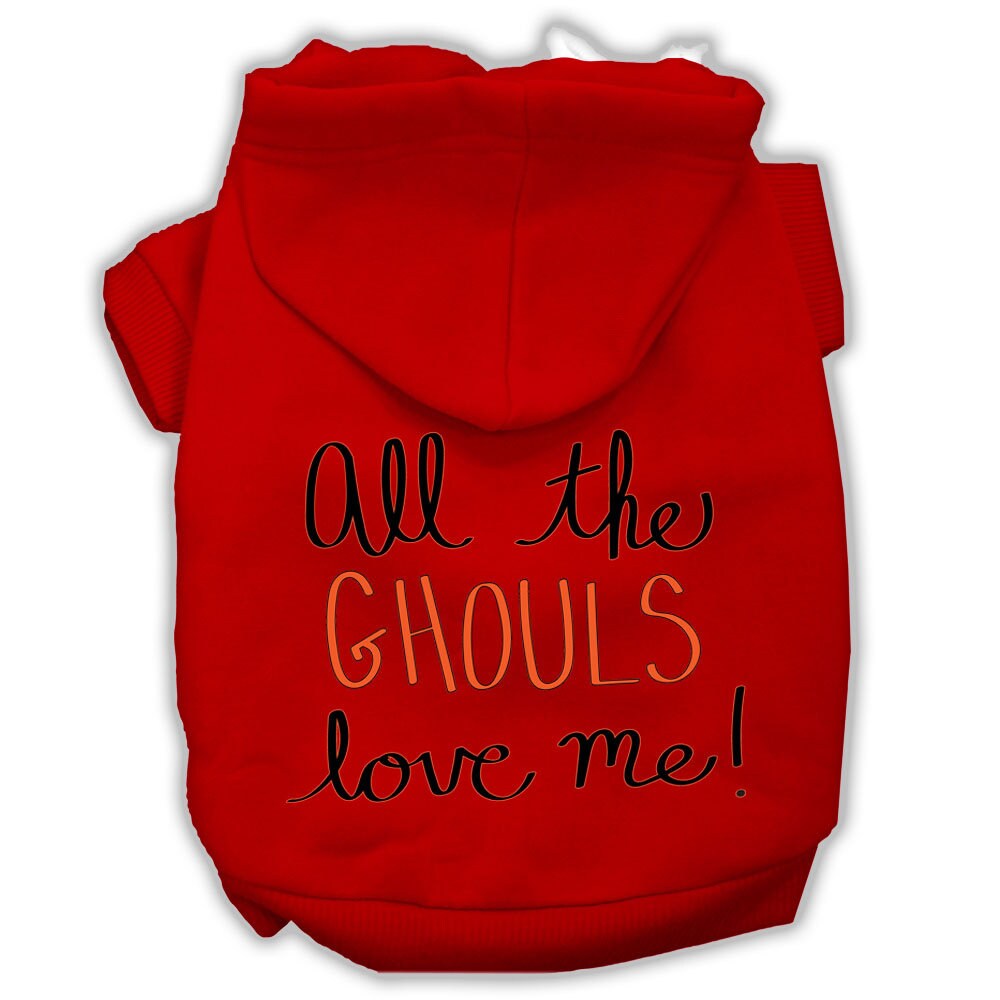 Halloween Pet Hoodie "All The Ghouls Love Me"