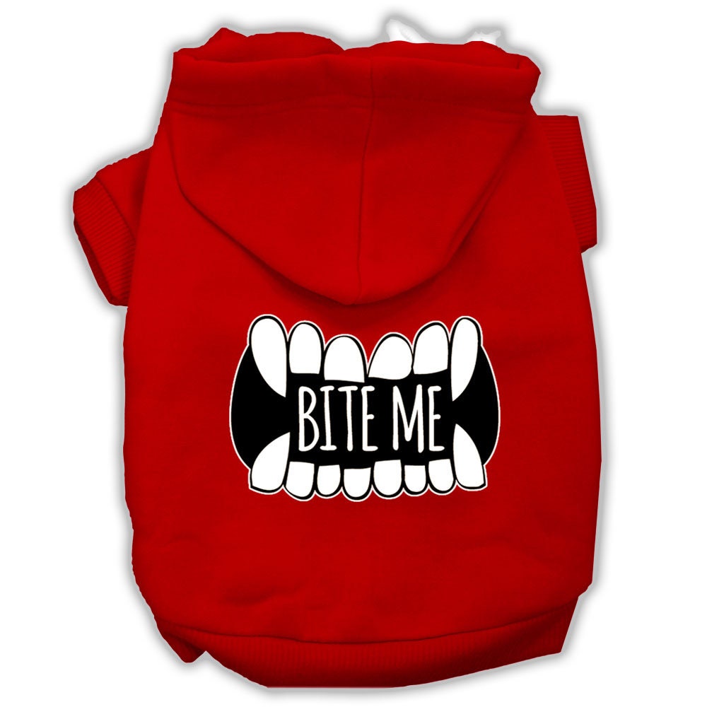Pet Hoodie "Bite Me"