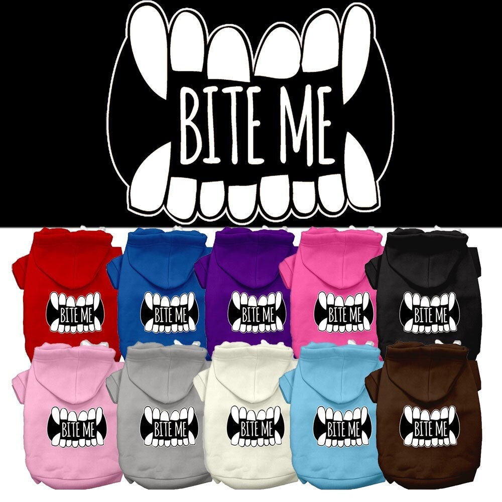 Pet Hoodie "Bite Me"
