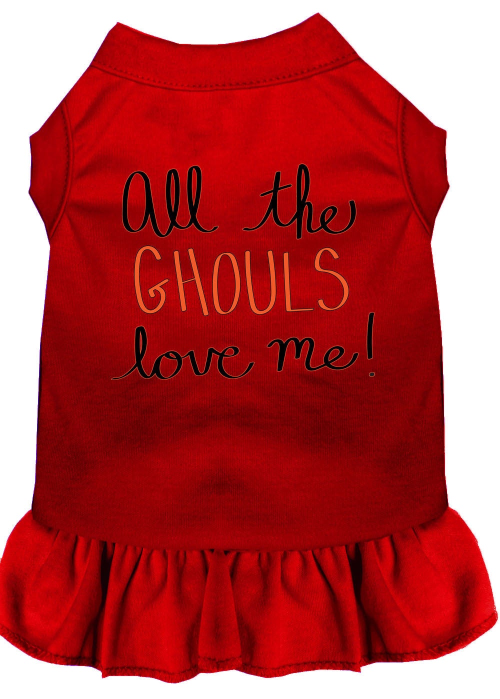 Halloween Pet Dress "All The Ghouls Love Me"