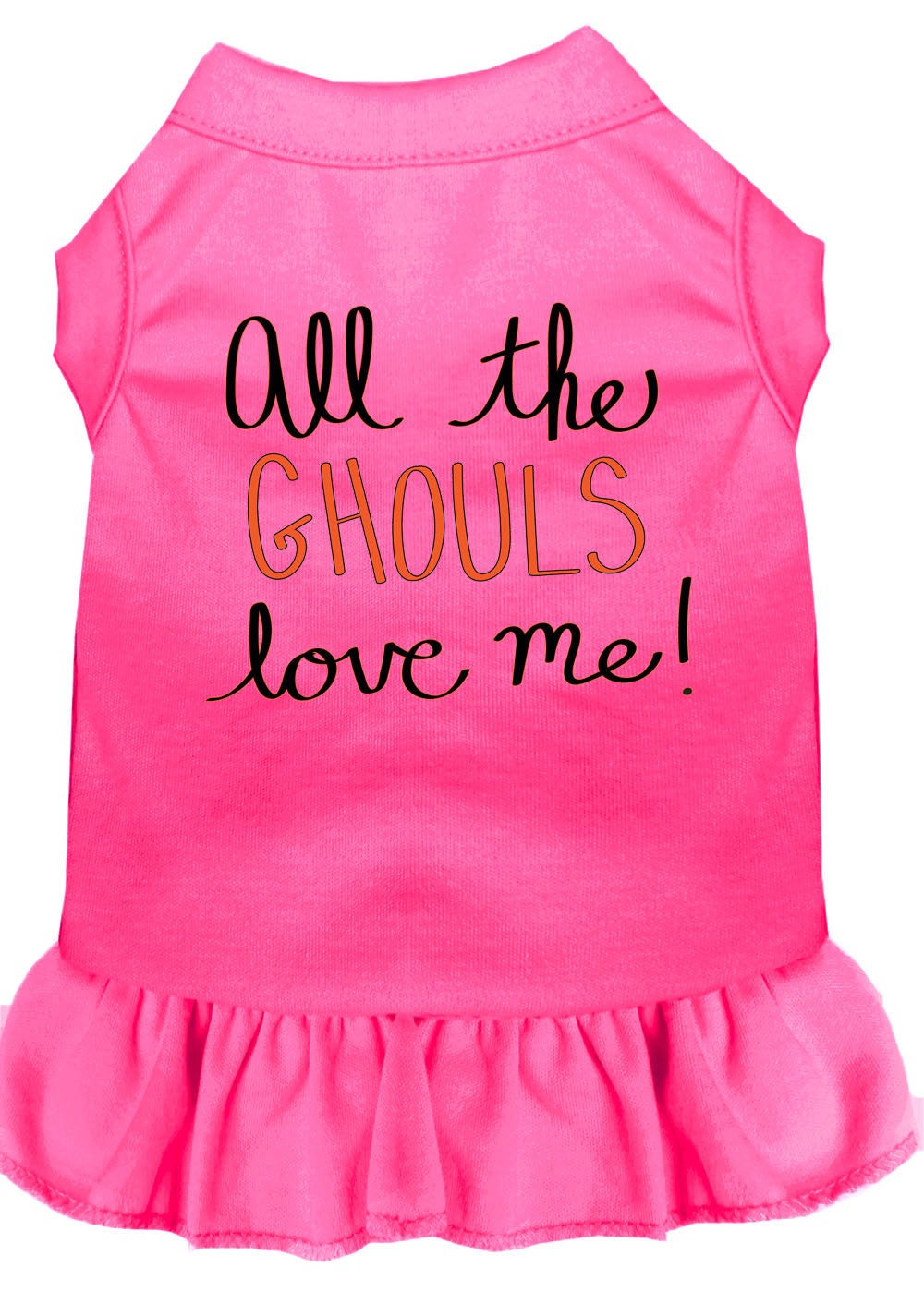 Halloween Pet Dress "All The Ghouls Love Me"